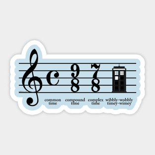 Wibbly-wobbly timey-wimey Sticker